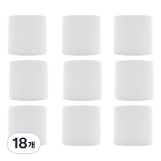 MEIBROWN 化妝品分裝空瓶 多用途分裝容器 5g, 18個, 白色