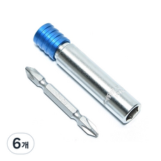 POWER LINE 長版起子頭套筒 六角快拆套筒 分離式 10mm PL118-10, 6個