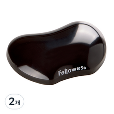 Fellowes 斐樂 水晶凝膠迷你護腕墊, 黑色, 2個