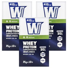 義美生醫 W PROTEIN乳清蛋白飲 抹茶, 350g, 3盒