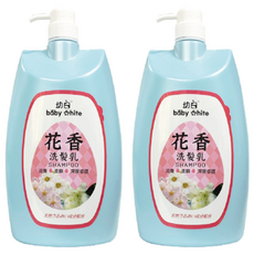 baby white 幼白 花香洗髮乳, 1.8L, 2瓶
