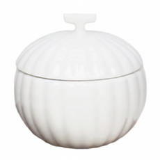 HAPPY JUNG 南瓜造型烤盅 350ml, 1個, 白色