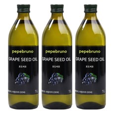 Pepebruno 葡萄籽油, 3個, 1L