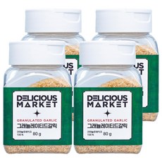 딜리셔스마켓 그레뉼레이티드 갈릭 향신료 소형, 80g, 4개