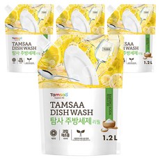 탐사 주방세제 리필, 1.2L, 4개