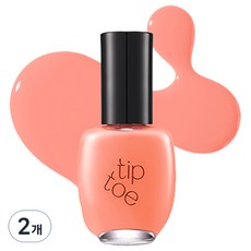 tip toe Andante 指甲油, 2個, 10ml, 213 蜜桃雪酪