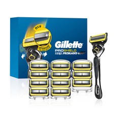 Gillette 吉列 ProShield鋒護系列刮鬍刀+刮鬍刀頭 12入組, 1組