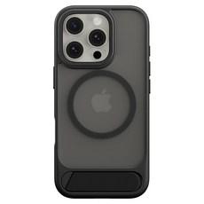 SwitchEasy 魚骨牌 EasyStand M 磁吸支架防摔殼, 適用於2024 iPhone，三腳架，小尺寸, iPhone16 pro, 黑色