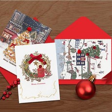 From&To 聖誕卡3件組 FS7092-456, 混色, 1套