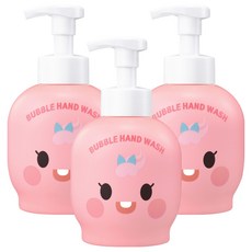 Shower mate 天才麵包理髮師泡沫洗手液 清爽桃香, 3瓶, 500ml