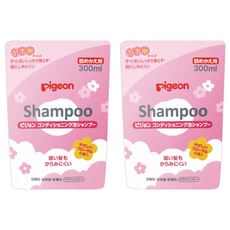 pigeon 貝親 泡沫洗髮精 補充包 1歲半以上使用 花香, 300ml, 2包