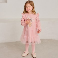 hejmini 女童迪士尼邦妮兔愛你紗洋裝