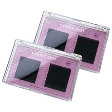 더블에어 속눈썹 연장 플랫래쉬 20p 세트 0.20 J 8mm, 2개