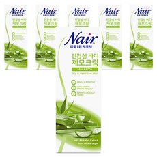 네어 민감성 제모크림 팔/다리용, 200ml, 6개