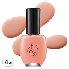 팁토우 안단테 네일 폴리쉬, 215 코랄 워머, 10ml, 4개