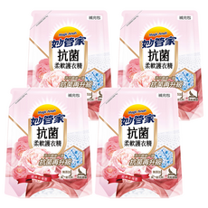 Magic Amah 妙管家 抗菌柔軟護衣精 精典玫瑰香 補充包, 1.8L, 4包
