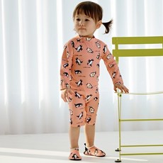 IAMBEBE 嬰幼兒可愛企鵝一體式連身防曬泳衣