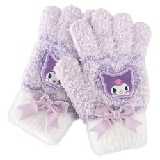 KUROMI 酷洛米 絲絨蝴蝶結羽毛紗手套 OGHKG60104