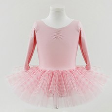 女童格紋圖案按扣式蓬蓬裙芭蕾舞衣