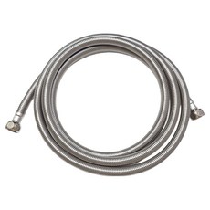 新多多小舖 四分管四分頭鋼絲軟管 鋼絲編織防爆防裂 水龍頭軟管, 10尺, 1個