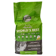 WORLD'S BEST CAT LITTER 貓漾 環保玉米砂 原味超強凝結 100%玉米製成 超天然 超吸水 超輕量 超好沖, 3.18kg, 1包