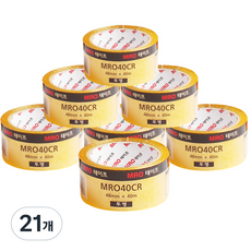 MRO 封箱膠帶 48mm x 40m, 透明, 21個