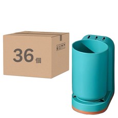 ILIFE 浴室創意撞色漱口杯 薄荷綠 壁掛式漱口杯架 浴室收納好幫手, 36個