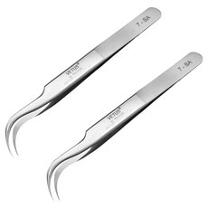 VETUS 優質不鏽鋼精密鑷子 7-SA, 2個, 單色