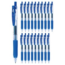 Zebra Sarasa Clip 圓珠筆 1.0mm, 藍色, 20個