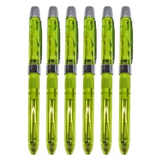 O.B. 歐布德 ele-001 多功能三用筆，日本原裝，藍色/紅色原子筆(0.7mm)和自動鉛筆(0.5mm), 萊姆綠, 6支