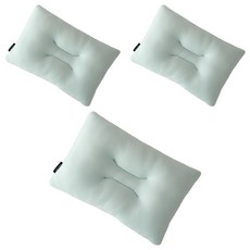 Modern House 軟Q麻糬感雙面記憶棉枕頭, 薄荷綠 + 象牙白, 3套