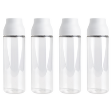 Life Master Easycap 圓水瓶 4個, 白色, 1.1L, 1組