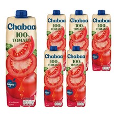 차바 토마토주스, 1L, 6개
