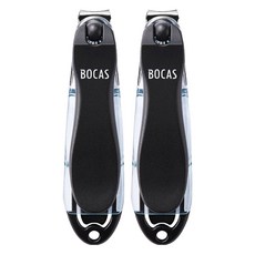 보카스 파일 삽입형 회전 손톱깎이 NC-3020F, 블랙, 2개