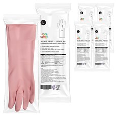 코멧 키친 고무장갑, 인디핑크, 대(L), 25세트