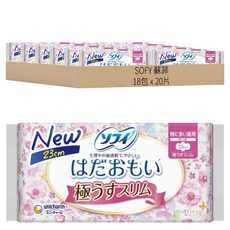 SOFY 蘇菲 敏感肌系列 日用量特多衛生棉, 23cm, 20片, 18包