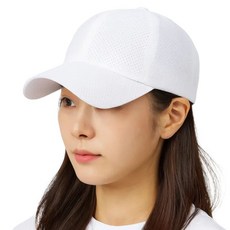 스포츠 메쉬 캡모자, 화이트, 1개