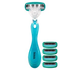 Schick 舒適牌 舒綺敏感肌女士除毛刀 + 刀片 4個, 1盒, 1組