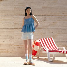 Lap 女性基本水洗三分丹寧短褲 AR2DP560