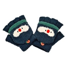 KOCOTREE 糯糯絨翻蓋手套 均碼 企鵝團團 柔軟舒適 可愛造型 保暖時尚