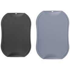 doble 不易產生刀痕的抗菌砧板2件組, 炭灰色, 藍灰色, 1個