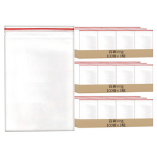 百貨King 透明夾鏈袋 食品收納保鮮夾鏈袋 防潮保鮮袋, 12(45 x 34cm), 100個, 3組