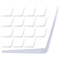 ZioBiz L型擱板支架 DIY XL, 白色, 16個