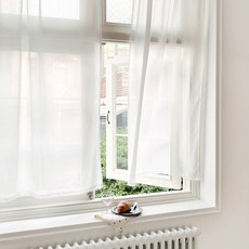 까르데코 심플 쉬폰 가리개 커튼