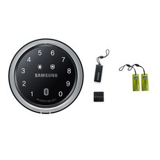 삼성SDS O스마트 원형 블루투스 손잡이 도어록 SHP-DS700 카드키 + 스마트키태그 + 걸이형 카드키 2p