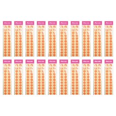 Uniart 圓形魔鬼氈 20mm 橘色, 20個