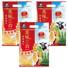 QUAKER 桂格 美味三合一麥片 金黃穀香 10包, 330g, 3袋