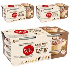햇반 12곡밥, 210g, 24개