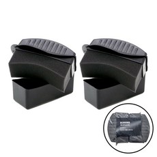 디크로닉 타이어 케이스 스펀지 어플리케이터 2p, 블랙, 1세트 블랙, 1세트