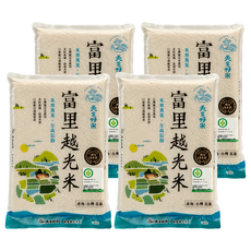 天生好米 富里越光米 台灣花蓮產地, 1.5kg, 4包, CNS二等